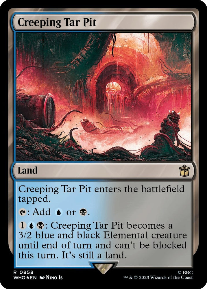 Image for Creeping Tar Pit (Surge Foil) (858) [Universes Beyond: Doctor Who]