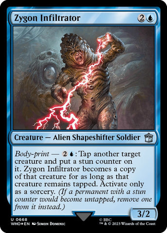 Image for Zygon Infiltrator (Surge Foil) (668) [Universes Beyond: Doctor Who]