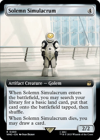 Image for Solemn Simulacrum (Extended Art) (480) [Universes Beyond: Doctor Who]