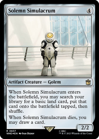 Image for Solemn Simulacrum (Surge Foil) (837) [Universes Beyond: Doctor Who]