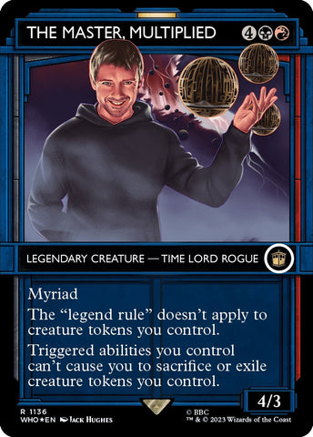 Image for The Master, Multiplied (Showcase) (Surge Foil) (1136) [Universes Beyond: Doctor Who]