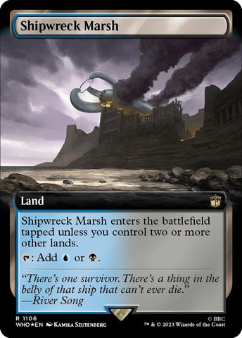 Image for Shipwreck Marsh (Extended Art) (Surge Foil) (1106) [Universes Beyond: Doctor Who]