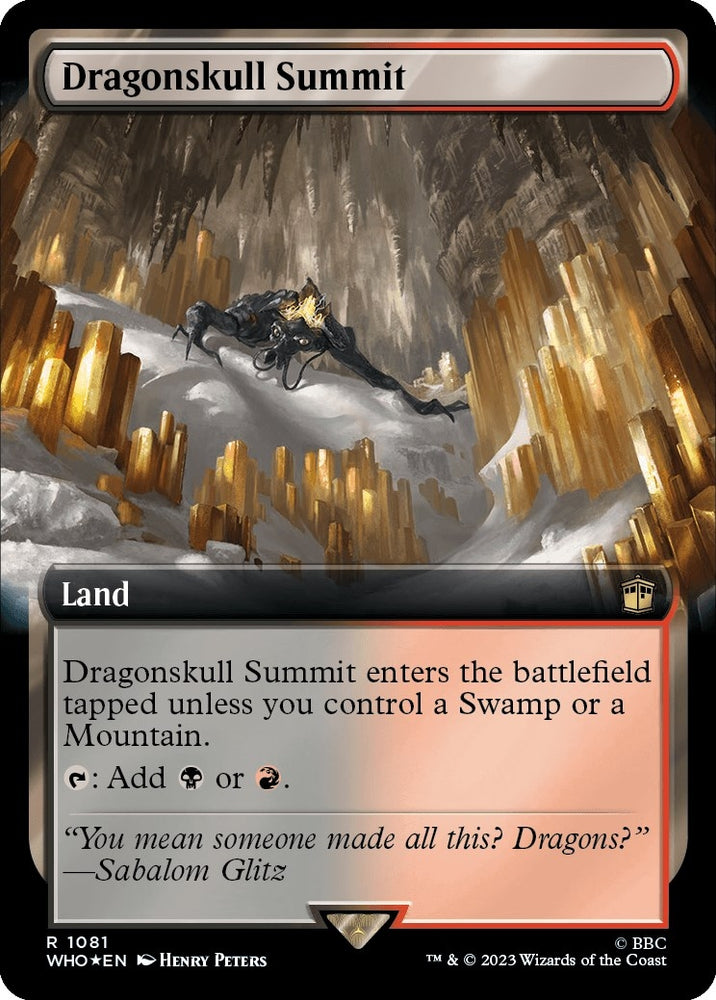Image for Dragonskull Summit (Extended Art) (Surge Foil) (1081) [Universes Beyond: Doctor Who]