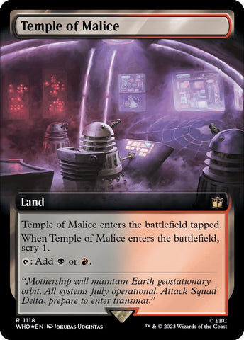 Image for Temple of Malice (Extended Art) (Surge Foil) (1118) [Universes Beyond: Doctor Who]