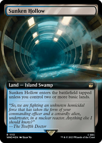 Image for Sunken Hollow (Extended Art) (Surge Foil) (1113) [Universes Beyond: Doctor Who]