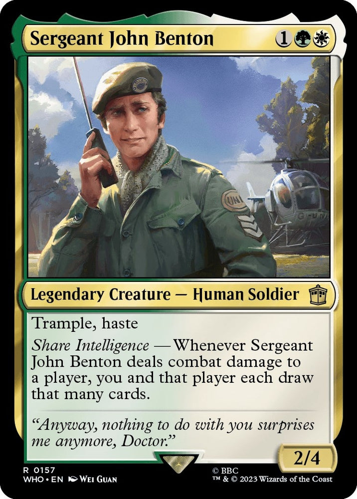 Image for Sergeant John Benton (157) [Universes Beyond: Doctor Who]