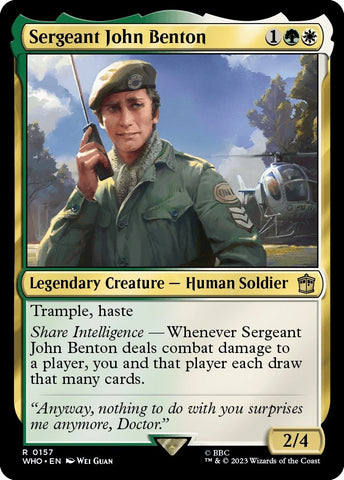Image for Sergeant John Benton (157) - Magic: The Gathering