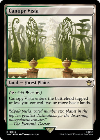Image for Canopy Vista (Surge Foil) (849) [Universes Beyond: Doctor Who]