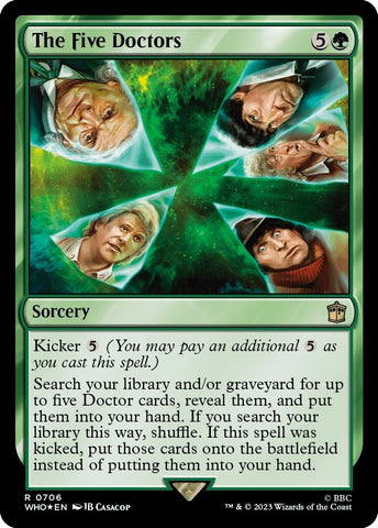 Image for The Five Doctors (Surge Foil) (706) [Universes Beyond: Doctor Who]
