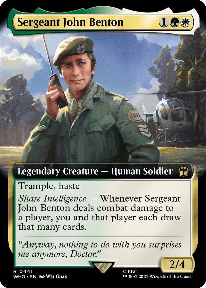 Image for Sergeant John Benton (Extended Art) (441) [Universes Beyond: Doctor Who]