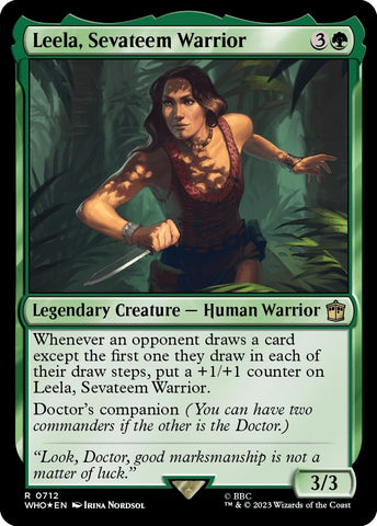 Image for Leela, Sevateem Warrior (Surge Foil) (712) [Universes Beyond: Doctor Who]