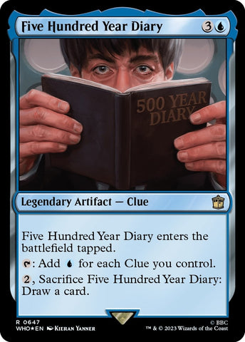 Image for Five Hundred Year Diary (Surge Foil) (647) [Universes Beyond: Doctor Who]