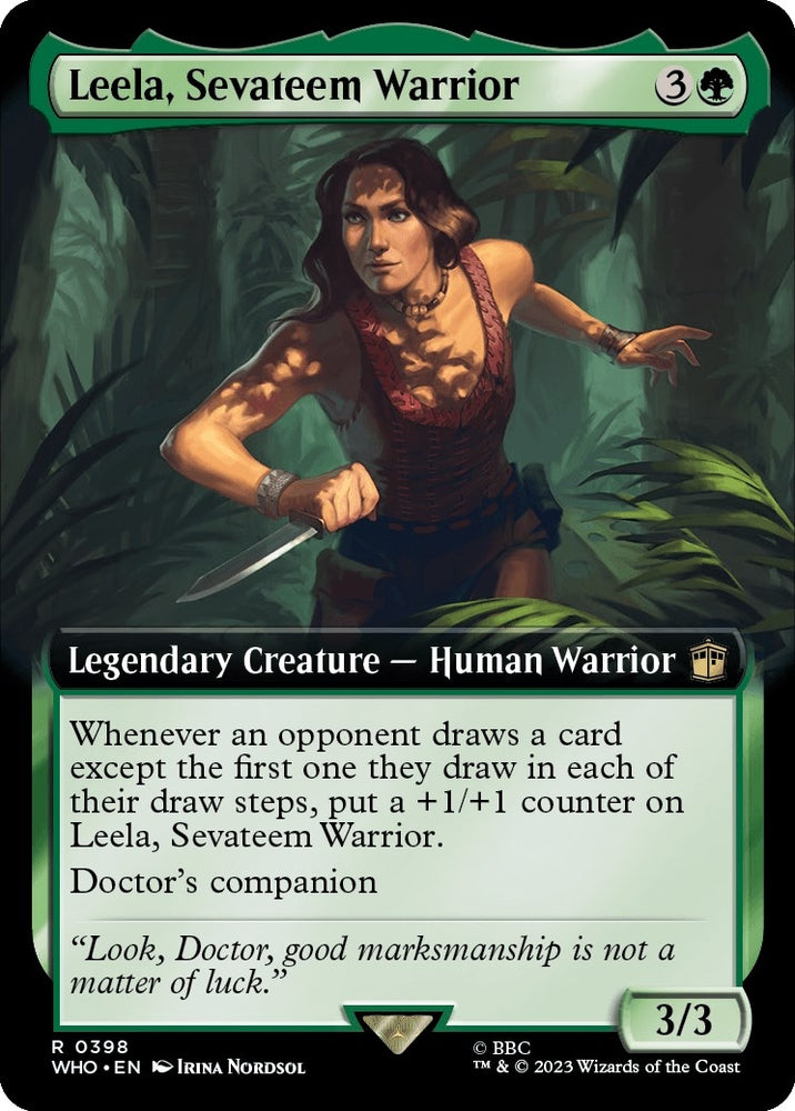 Image for Leela, Sevateem Warrior (Extended Art) (398) [Universes Beyond: Doctor Who]