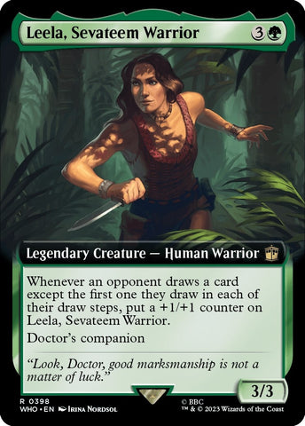 Image for Leela, Sevateem Warrior (Extended Art) (398) [Universes Beyond: Doctor Who]