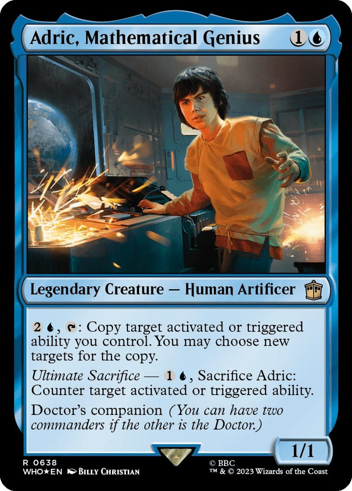 Image for Adric, Mathematical Genius (Surge Foil) (638) [Universes Beyond: Doctor Who]