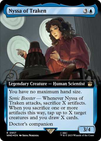 Image for Nyssa of Traken (Extended Art) (Surge Foil) (957) [Universes Beyond: Doctor Who]