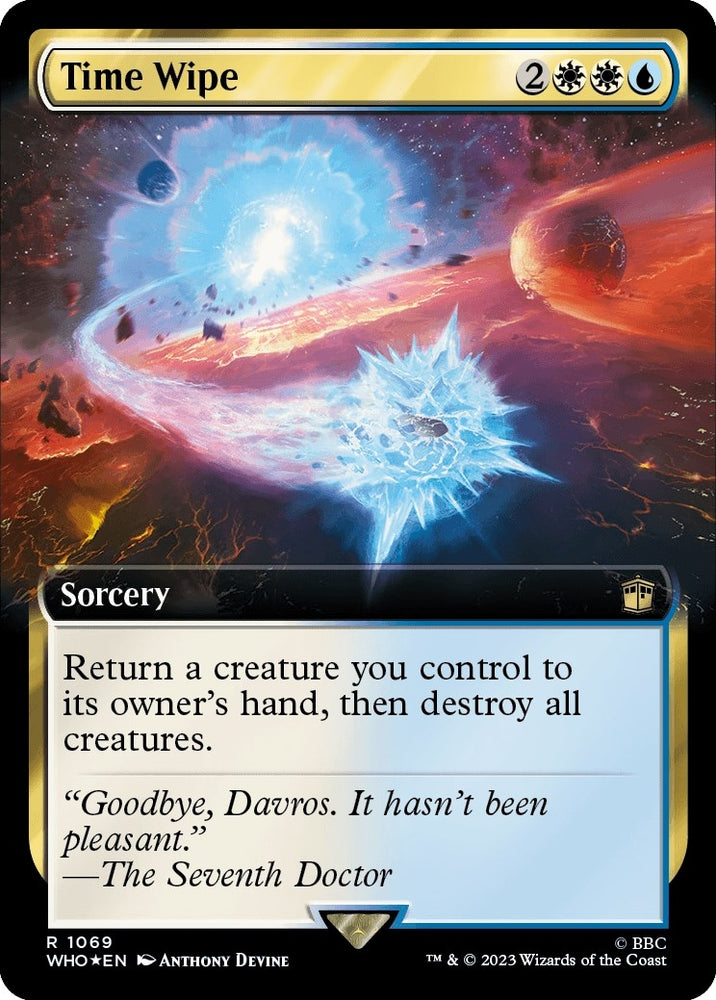 Image for Time Wipe (Extended Art) (Surge Foil) (1069) [Universes Beyond: Doctor Who]