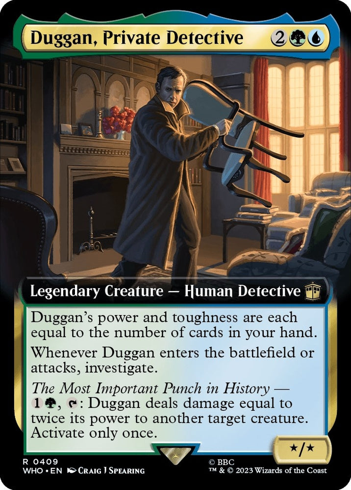 Image for Duggan, Private Detective (Extended Art) (409) [Universes Beyond: Doctor Who]
