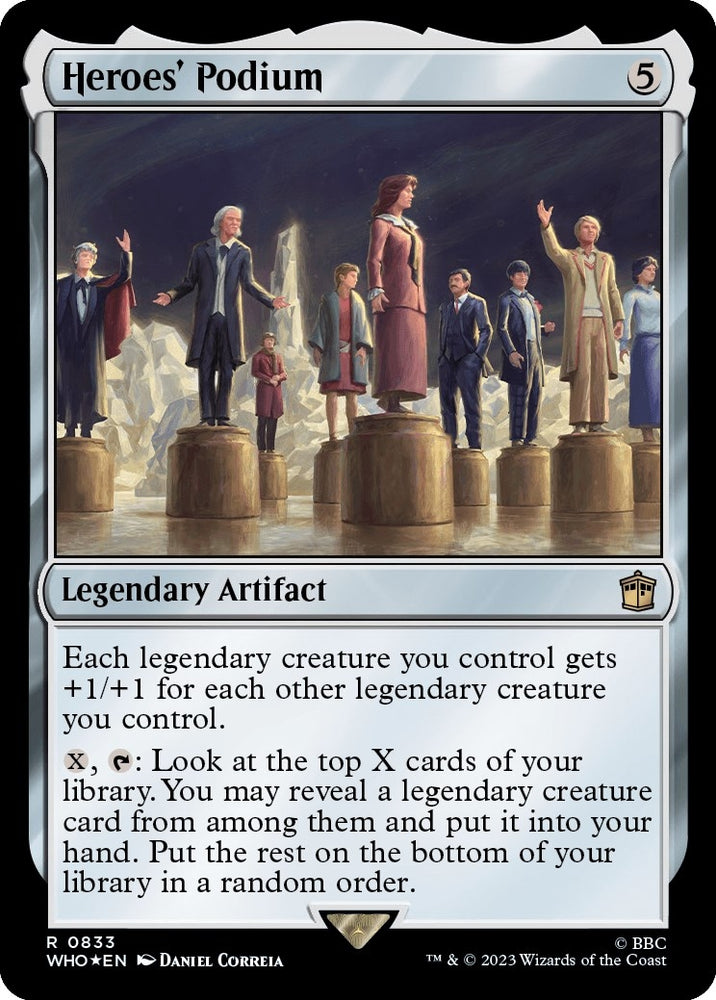 Image for Heroes' Podium (Surge Foil) (833) [Universes Beyond: Doctor Who]