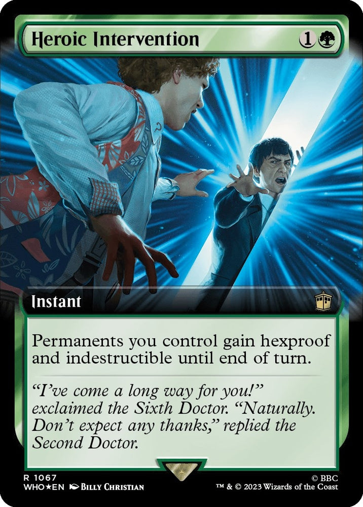 Image for Heroic Intervention (Extended Art) (Surge Foil) (1067) [Universes Beyond: Doctor Who]