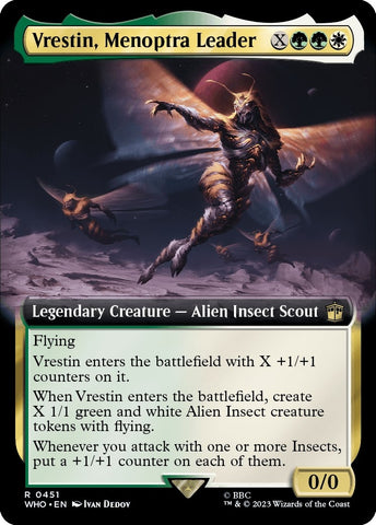 Image for Vrestin, Menoptra Leader (Extended Art) (451) [Universes Beyond: Doctor Who]