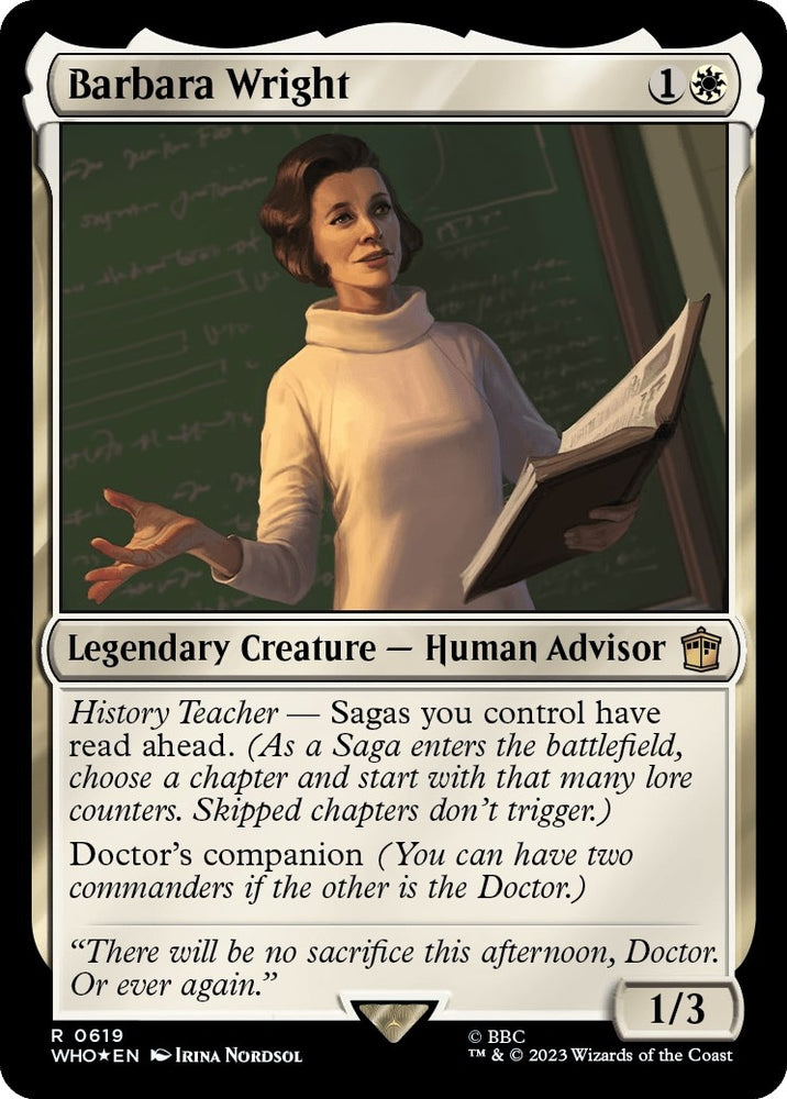 Image for Barbara Wright (Surge Foil) (619) [Universes Beyond: Doctor Who]