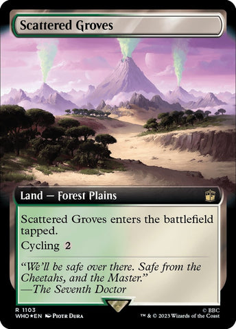 Image for Scattered Groves (Extended Art) (Surge Foil) (1103) [Universes Beyond: Doctor Who]