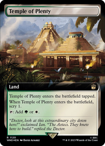Image for Temple of Plenty (Extended Art) (Surge Foil) (1120) [Universes Beyond: Doctor Who]