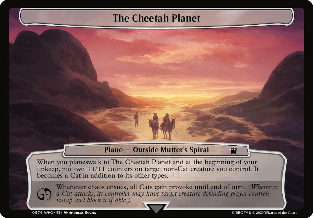 Image for The Cheetah Planet (574) [Planechase: Universes Beyond: Doctor Who]