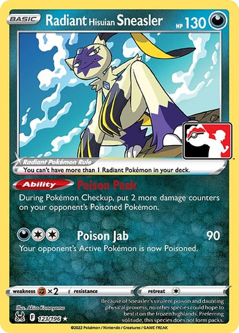 Image for Radiant Hisuian Sneasler (123/196) [Prize Pack Series Cards]