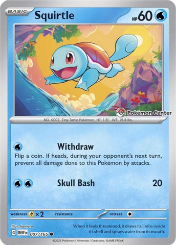 Squirtle - 007 (Pokemon Center Exclusive) (SVP)