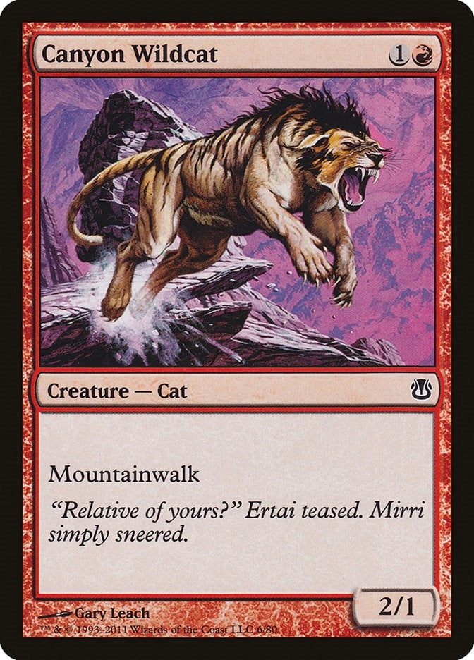 Image for Canyon Wildcat (6) [Duel Decks: Ajani vs. Nicol Bolas]