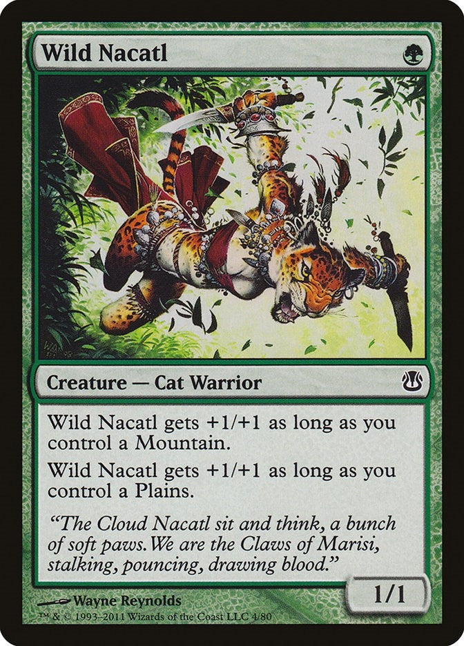 Image for Wild Nacatl (4) [Duel Decks: Ajani vs. Nicol Bolas]