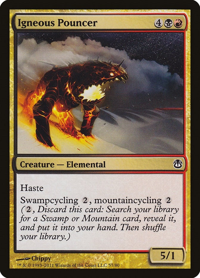 Image for Igneous Pouncer (57) [Duel Decks: Ajani vs. Nicol Bolas]