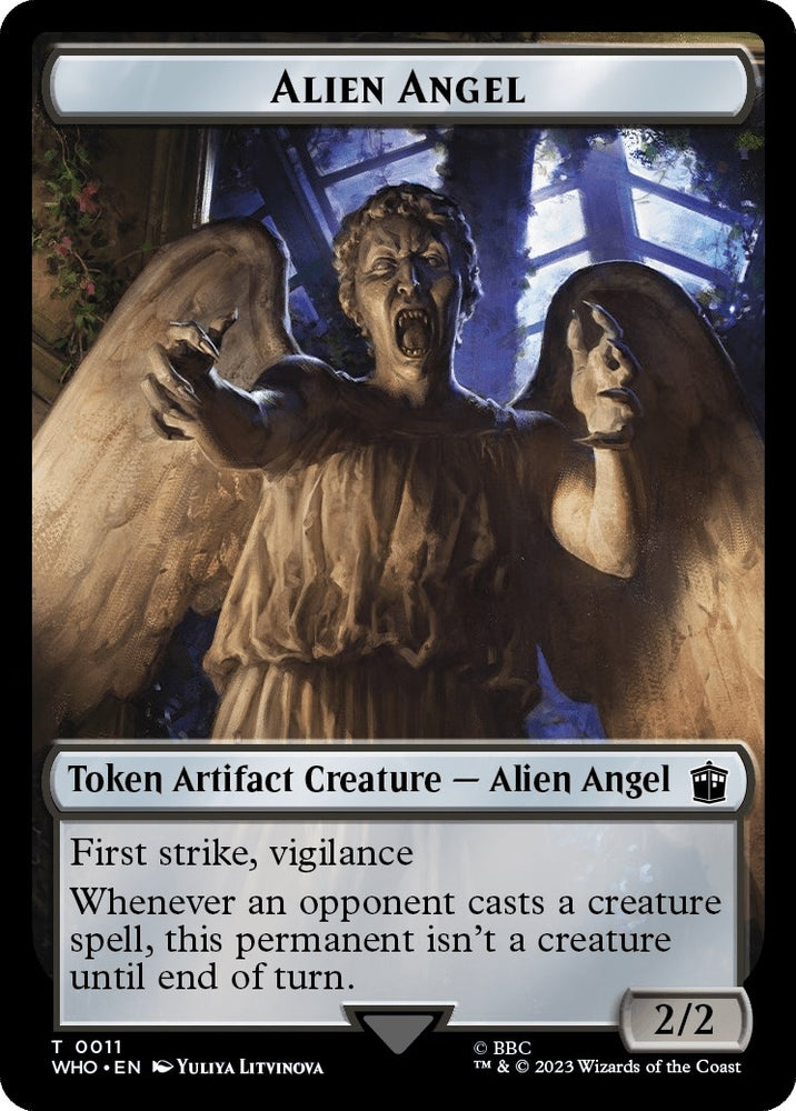 Image for Alien Angel // Alien Insect Double-Sided Token (11 // 19) [Universes Beyond: Doctor Who]