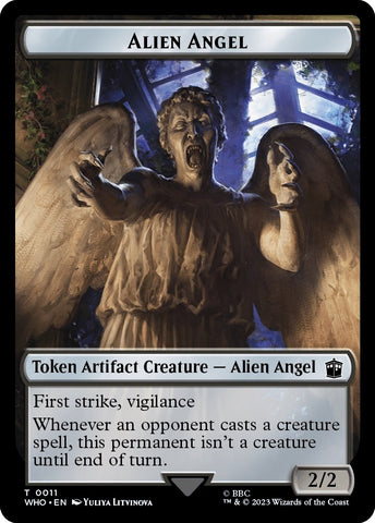 Image for Alien Angel // Alien Warrior Double-Sided Token (11 // 14) [Universes Beyond: Doctor Who]