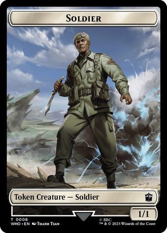 Image for Soldier // Alien Warrior Double-Sided Token (8 // 14) [Universes Beyond: Doctor Who]