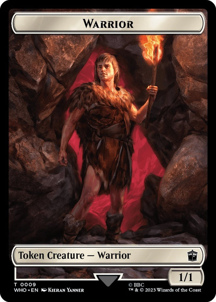 Image for Warrior // Treasure (0028) Double-Sided Token (9 // 28) [Universes Beyond: Doctor Who]