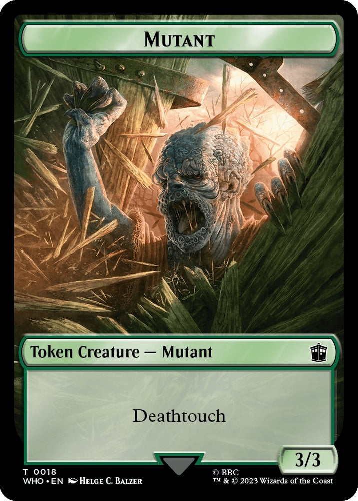 Image for Mutant // Alien Insect Double-Sided Token (18 // 19) [Universes Beyond: Doctor Who]