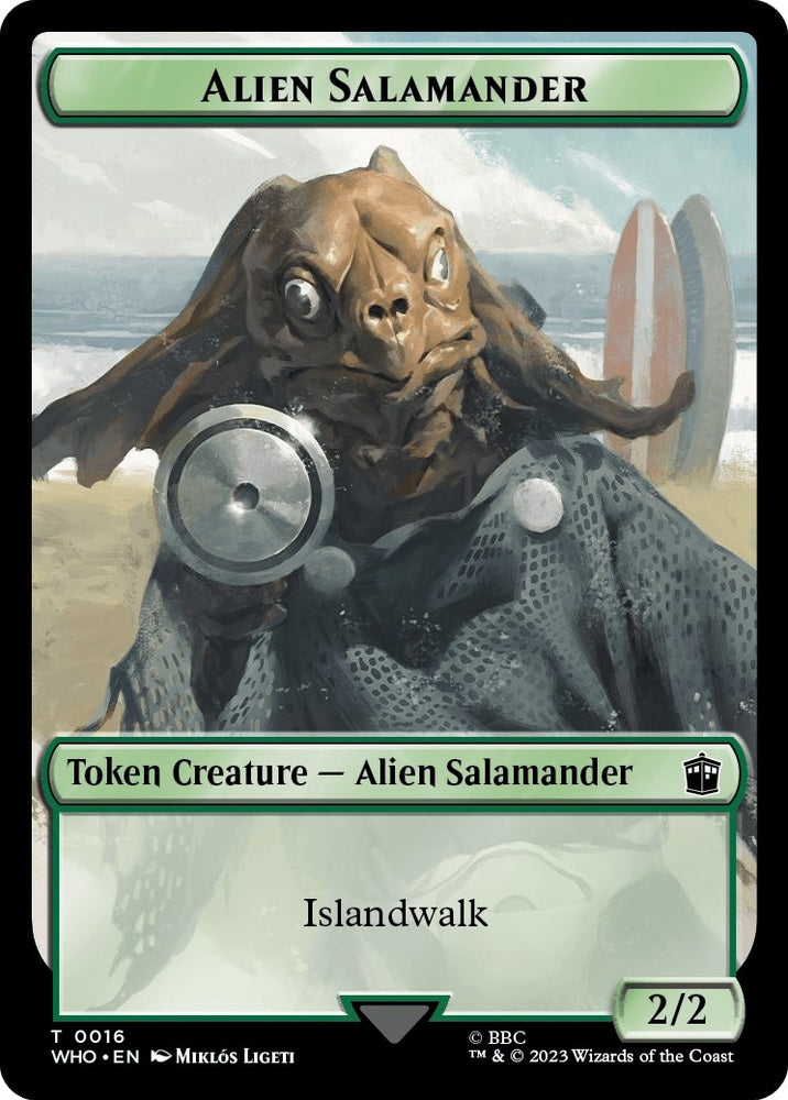 Image for Alien Salamander // Alien Insect Double-Sided Token (16 // 19) [Universes Beyond: Doctor Who]