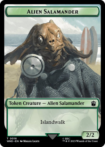 Image for Alien Salamander // Alien Insect Double-Sided Token (16 // 19) [Universes Beyond: Doctor Who]