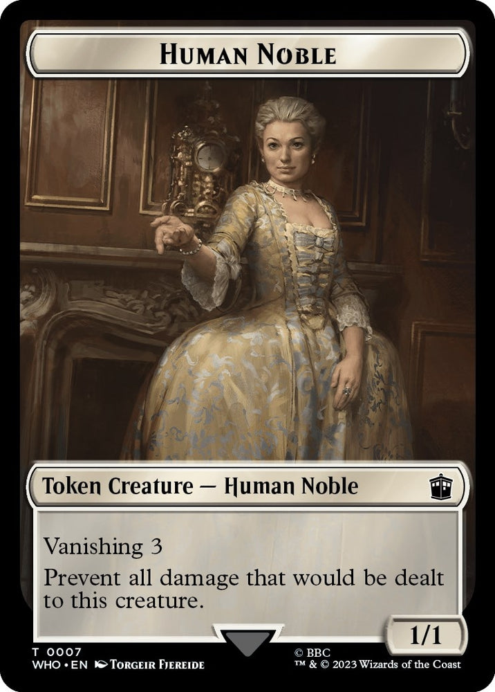 Image for Human Noble // Clue (0022) Double-Sided Token (7 // 22) [Universes Beyond: Doctor Who]