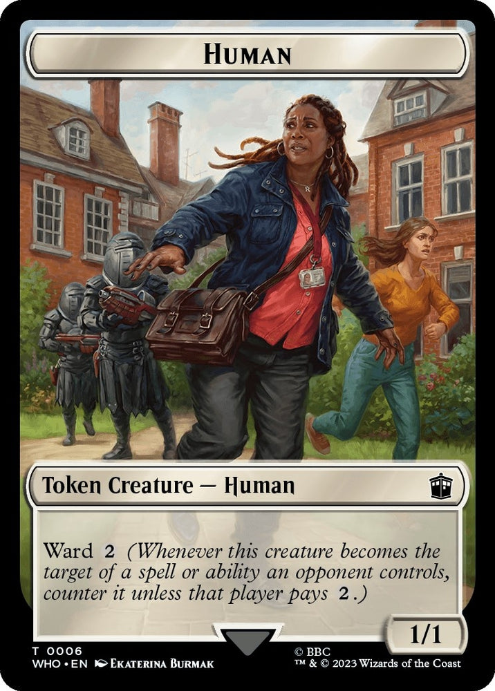 Image for Human (0006) // Fish Double-Sided Token (6 // 10) [Universes Beyond: Doctor Who]