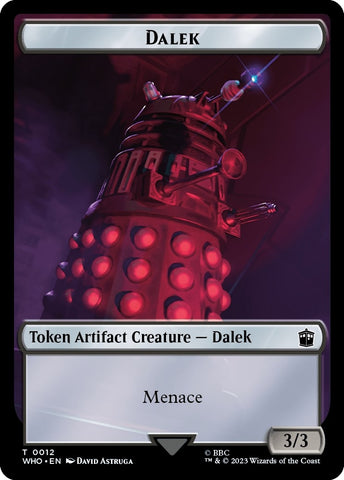 Image for Dalek // Clue (0023) Double-Sided Token (12 // 23) [Universes Beyond: Doctor Who]