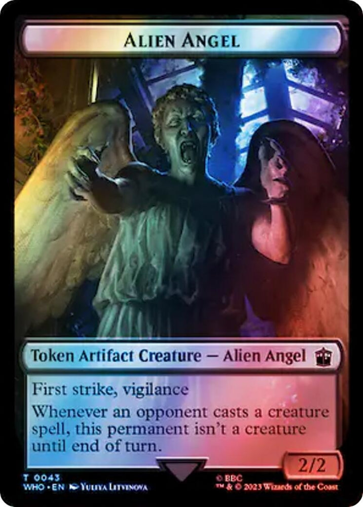 Image for Alien Angel // Food (0059) Double-Sided Token (Surge Foil) (43 // 59) [Universes Beyond: Doctor Who]