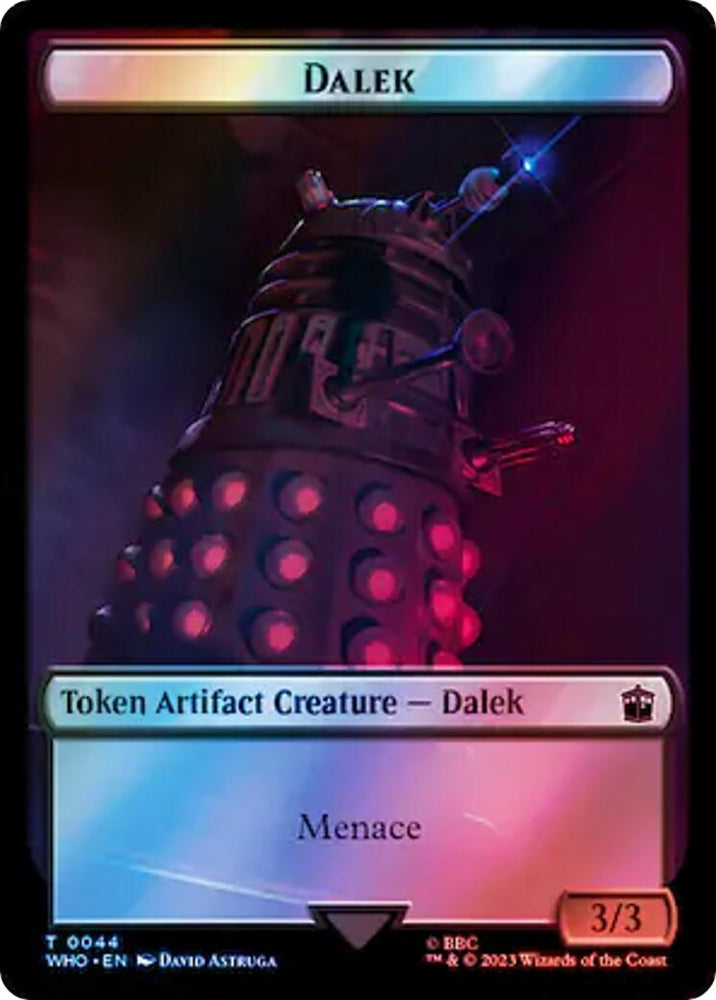 Image for Dalek // Alien Warrior Double-Sided Token (Surge Foil) (44 // 46) [Universes Beyond: Doctor Who]