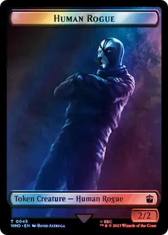 Image for Human Rogue // Cyberman Double-Sided Token (Surge Foil) (45 // 56) [Universes Beyond: Doctor Who]