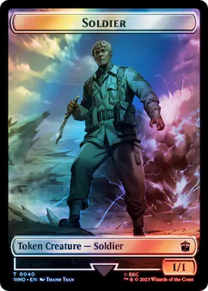 Image for Soldier // Mutant Double-Sided Token (Surge Foil) (40 // 50) [Universes Beyond: Doctor Who]