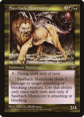 Image for Sawback Manticore [Mirage]