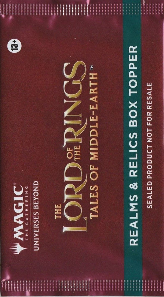 Image for Universes Beyond: The Lord of the Rings: Tales of Middle-earth - Realms & Relics Box Topper Pack [Universes Beyond: The Lord of the Rings: Tales of Middle-earth]